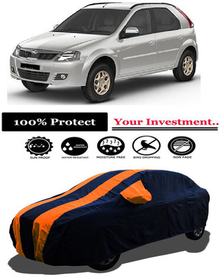 Amexride Car Cover For Mahindra Verito Vibe 1.5 dCi D2 Diesel (With Mirror Pockets)(Orange)