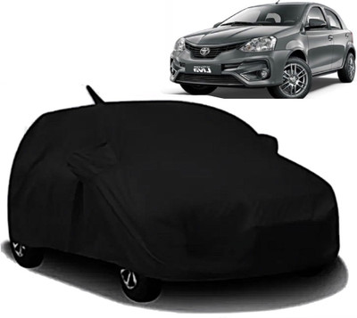 Swarish Car Cover For Toyota Etios Liva (With Mirror Pockets)(Black)