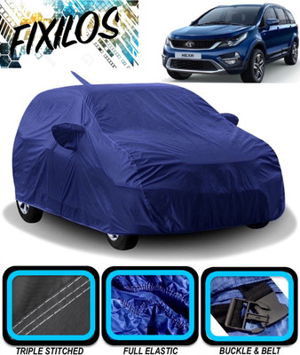 FIXILOS Car Cover For Tata Hexa (With Mirror Pockets)(Blue)