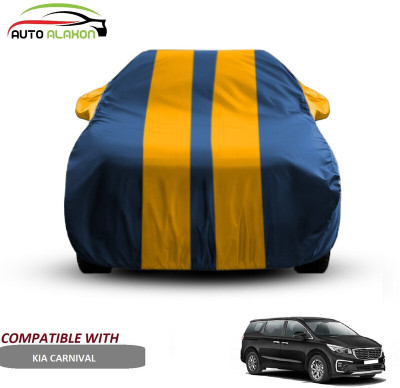 AUTO ALAXON Car Cover For Kia Carnival (With Mirror Pockets)(Blue, Yellow)