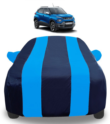 Auto Hub Car Cover For Tata Punch (With Mirror Pockets)(Blue)