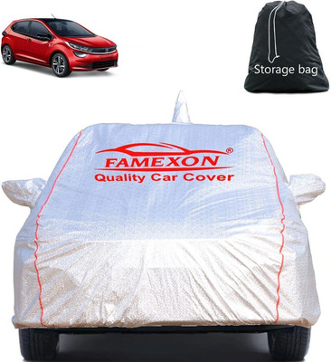 FAMEXON Car Cover For Tata Altroz, Altroz XZ Diesel (With Mirror Pockets)(Silver, For 2020, 2021, 2022, 2023, 2024, NA Models)