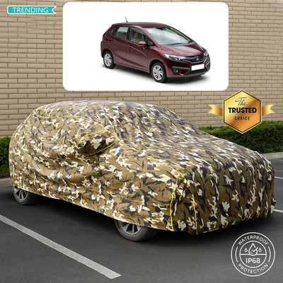 GOSHIV-car and bike accessories Car Cover For Honda Jazz 1.2 SV i VTEC (With Mirror Pockets)(Multicolor)