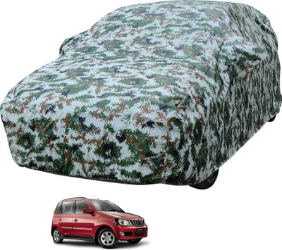 Auto Hub Car Cover For Mahindra Quanto (With Mirror Pockets)(Multicolor)