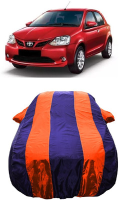 Wegather Car Cover For Toyota Etios Liva G (With Mirror Pockets)(Orange)