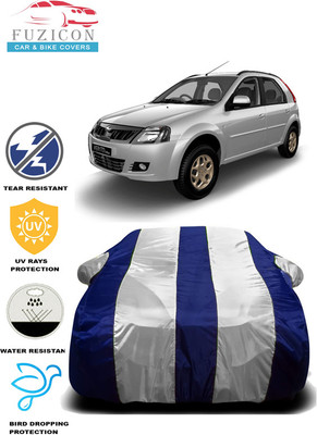 FUZICON Car Cover For Mahindra Verito Vibe 1.5 dCi D2 Diesel (With Mirror Pockets)(White, Blue)