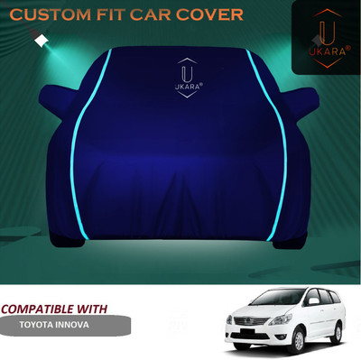 Ukara Car Cover For Toyota Innova (With Mirror Pockets)(Blue)