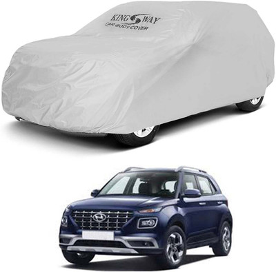 Kingsway Car Cover For Hyundai Venue (Without Mirror Pockets)(Silver, For 2019, 2020, 2021, 2022 Models)