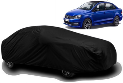 prozas Car Cover For Volkswagen Vento (With Mirror Pockets)(Multicolor)