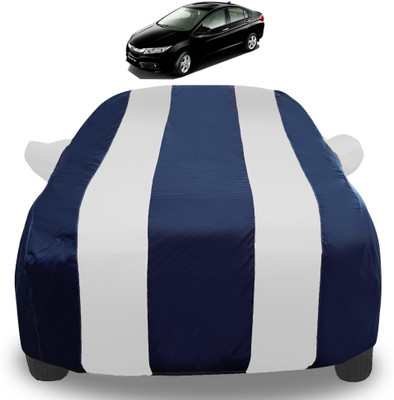 Auto Hub Car Cover For Honda City i-Vtec (With Mirror Pockets)(Silver)