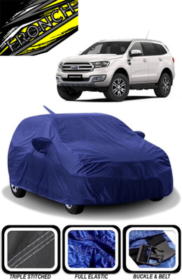 FRONCH Car Cover For Ford Endeavour, Endeavour 2.2 Titanium AT 4X2 (With Mirror Pockets)(Blue)
