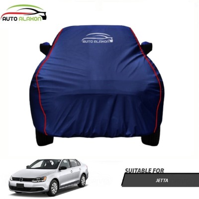 AUTO ALAXON Car Cover For Volkswagen Jetta (With Mirror Pockets)(Blue)