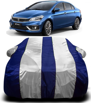 S Shine Max Car Cover For Maruti Suzuki Ciaz (With Mirror Pockets)(Multicolor)