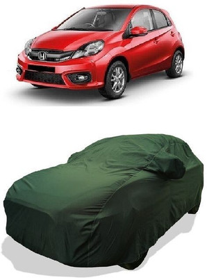 QLAX Car Cover For Maruti Brio (With Mirror Pockets)(Gold)