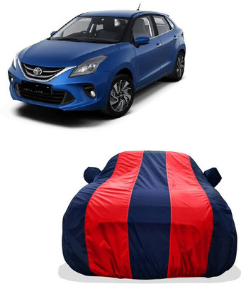 Tricway Car Cover For Toyota Glanza G CVT (With Mirror Pockets)(Red)