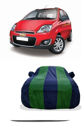 Tricway Car Cover For Chevrolet Spark (With Mirror Pockets)(Green)