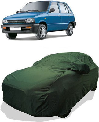 QLAX Car Cover For Maruti 800 AC BSII (With Mirror Pockets)(Gold)
