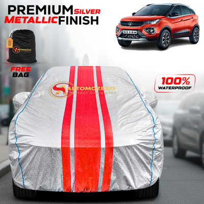 AUTOMOZEXO Car Cover For Tata Nexon (With Mirror Pockets)(Silver)