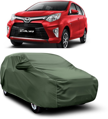 aosis Car Cover For Toyota Universal For Car (With Mirror Pockets)(Green)