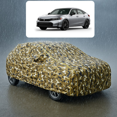 GOSHIV-car and bike accessories Car Cover For Honda Civic (With Mirror Pockets)(Yellow)