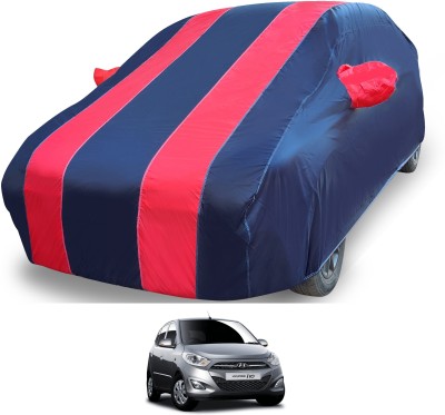 MOCKHE Car Cover For Hyundai i10 (With Mirror Pockets)(Red)