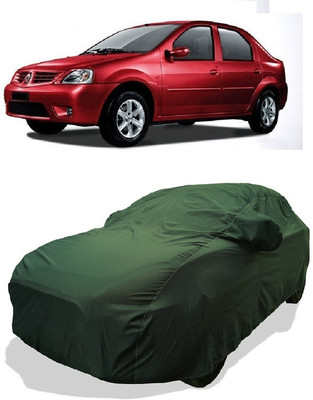 Coxtor Car Cover For Renault Logan 1.5 DLS ABS (With Mirror Pockets)(Green)