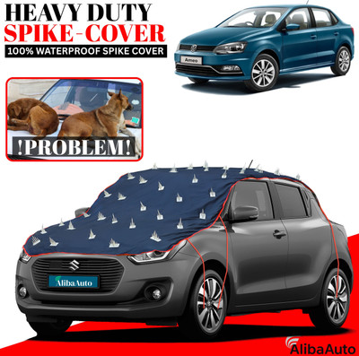 AlibaAuto Car Cover For Volkswagen Ameo (Without Mirror Pockets)(Blue, Red, For 2019, 2020, 2021, 2022, 2023, 2024 Models)