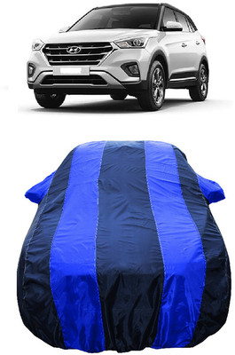 Wegather Car Cover For Hyundai Creta 1.6 CRDi SX Option (With Mirror Pockets)(Blue)