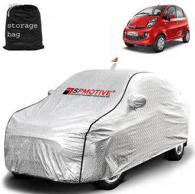 SPMOTIVE Car Cover For Tata Nano (With Mirror Pockets)(Silver)