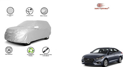 Auto Oprema Car Cover For Hyundai Accent (With Mirror Pockets)(Silver, For 2016, 2017, 2018, 2019, 2020, 2021, 2022 Models)