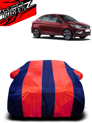 J S R Car Cover For Tata Tigor (With Mirror Pockets)(Red, Blue)