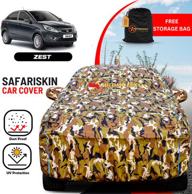 AUTOMOZEXO Car Cover For Tata Zest (With Mirror Pockets)(Multicolor)