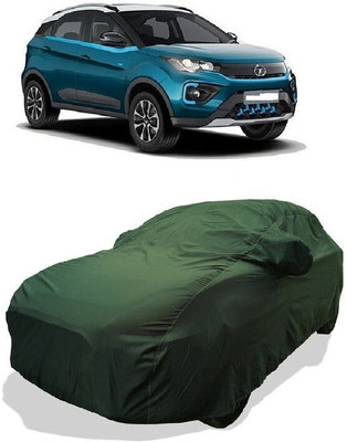QLAX Car Cover For Maruti Nexon EV (With Mirror Pockets)(Green)
