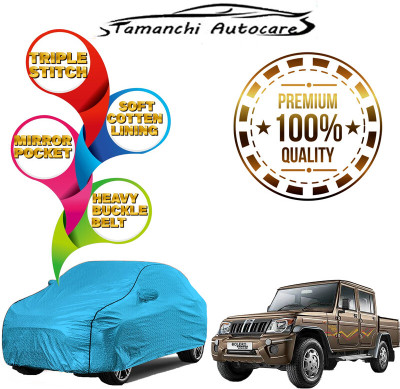 Tamanchi Autocare Car Cover For Mahindra Scorpio (With Mirror Pockets)(Blue)