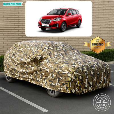 CODOKI Car Cover For Datsun GO Plus T Option (With Mirror Pockets)(Yellow, Multicolor)