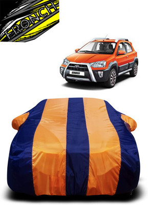 FRONCH Car Cover For Kia CROSS (With Mirror Pockets)(Orange, Blue)
