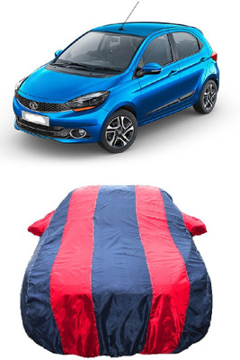 Wegather Car Cover For Tata Tiago 1.2 Revotron XT (With Mirror Pockets)(Red)