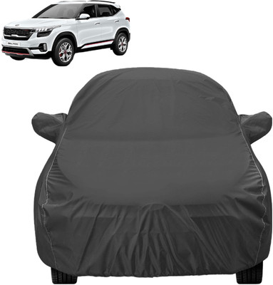 Auto Hub Car Cover For Kia SELTOS (With Mirror Pockets)(Grey)