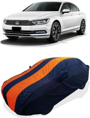 Coxtor Car Cover For Volkswagen Passat (With Mirror Pockets)(Orange)