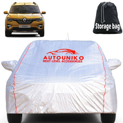 autouniko Car Cover For Renault Triber, Triber RXE, Triber RXE Petrol, Triber RXL, Triber RXL Petrol (With Mirror Pockets)(Silver)