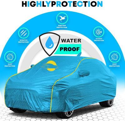 APNEK Car Cover For Nissan Kicks (With Mirror Pockets)(Blue)