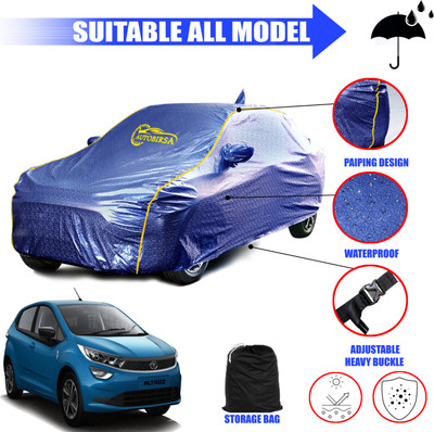 AUTOBIRSA Car Cover For Tata Altroz EV (With Mirror Pockets)(Silver, Blue, For 2020, 2021, 2022, 2023, 2024 Models)