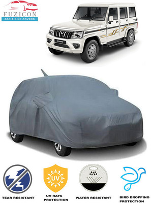 FUZICON Car Cover For Mahindra Bolero Camper GOLD 2WD BS3 Refresh (With Mirror Pockets)(Grey)