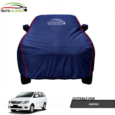 AUTO ALAXON Car Cover For Toyota Innova (With Mirror Pockets)(Blue)