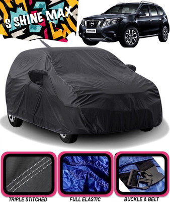 S Shine Max Car Cover For Nissan Terrano (With Mirror Pockets)(Black)