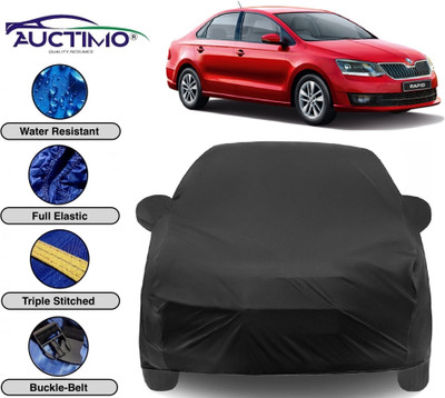AUCTIMO Car Cover For Skoda Rapid (With Mirror Pockets)(Multicolor)