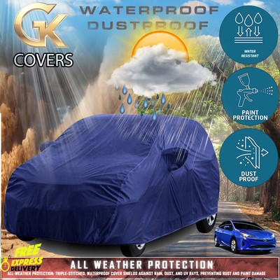 Tamanchi Autocare Car Cover For Toyota Prius (With Mirror Pockets)(Blue)