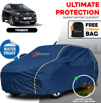 AUTOMOZEXO Car Cover For Renault Triber, Triber RXE Petrol, Triber RXL Petrol, Triber RXZ Petrol (With Mirror Pockets)(Blue)