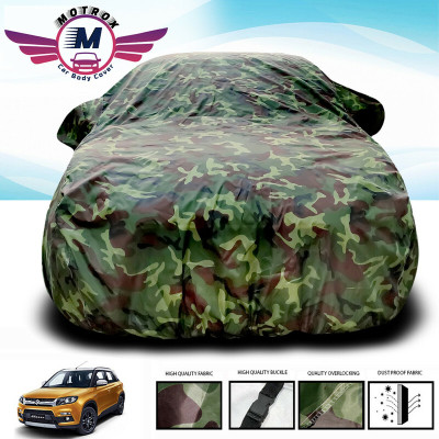 MoTRoX Car Cover For Maruti Suzuki Vitara Brezza (Without Mirror Pockets)(Green)