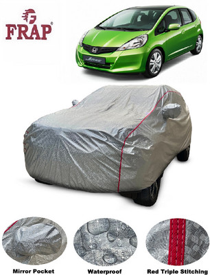 Frap Car Cover For Honda Jazz (With Mirror Pockets)(Silver, For 2009, 2010, 2011, 2012, 2013, 2014 Models)